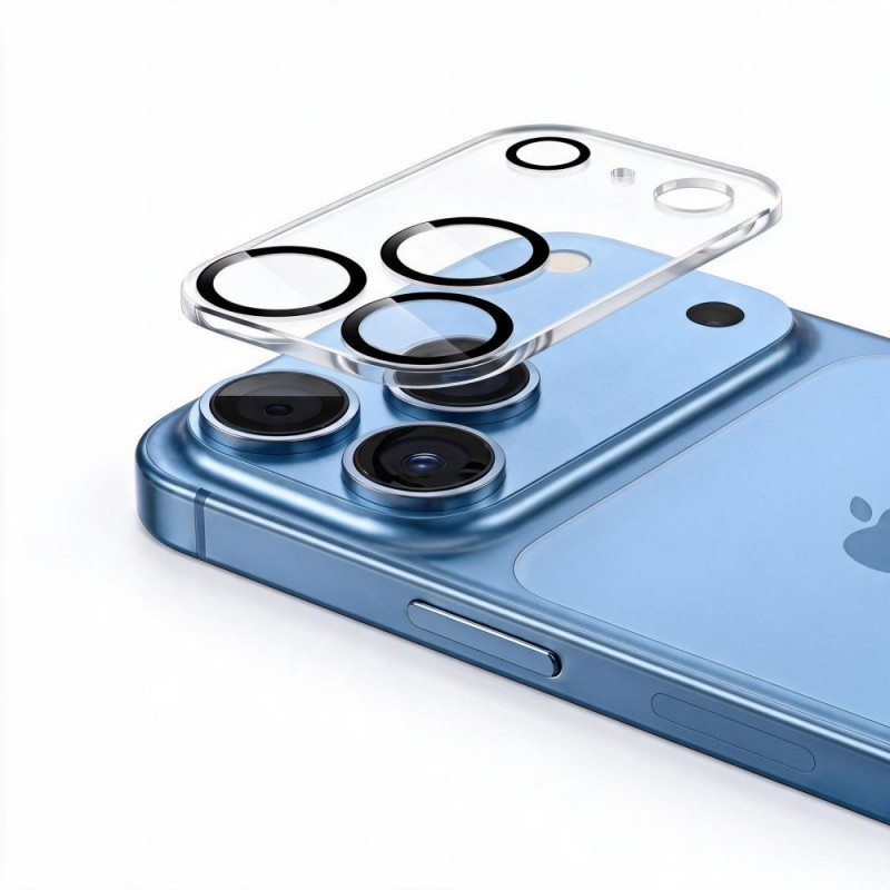 Tech-Protect Cam Fit+ -kameransuojus Apple iPhone 18 Pro -puhelimelle, kirkas
