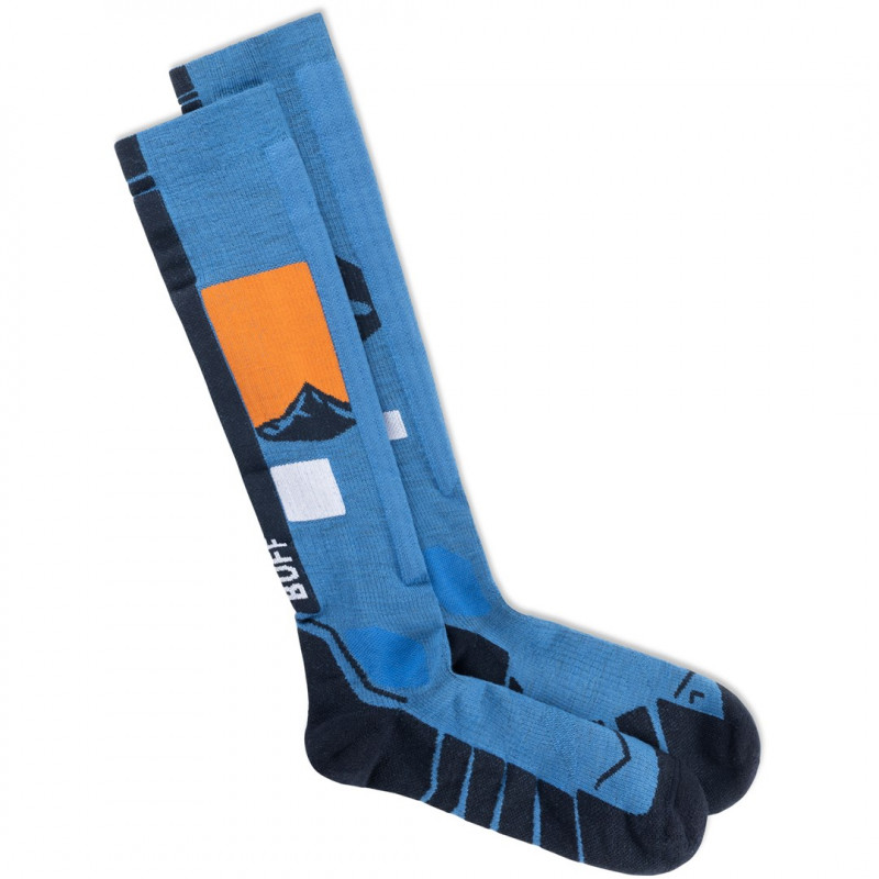 Buff Merino HW Over The Calf -sukat HWO1, Royal Blue, L