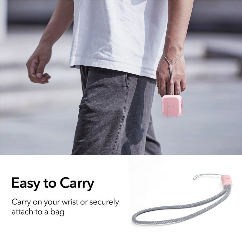 ESR Orbit HaloLock MagSafe -kotelo Apple AirPods 4 -kuulokkeille, pinkki