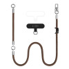 Tech-Protect C10S Rope Crossbody & Wrist Strap Set, pähkinänruskea/titaani