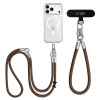 Tech-Protect C10S Rope Crossbody & Wrist Strap Set, pähkinänruskea/titaani