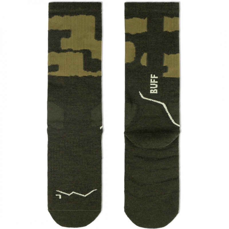 Buff Thermonet® Crew Socks TC oliivinvihreä L
