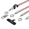 Tech-Protect C10S Rope Crossbody- ja ranneke -setti, Dusty Rose/Titaani