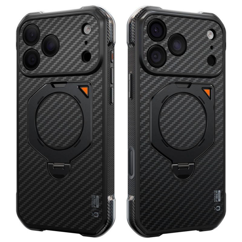 Supcase UB Aero MagSafe Aramid -suojakotelo Apple iPhone 17 Pro Max / 18 Pro Max -puhelimelle, musta