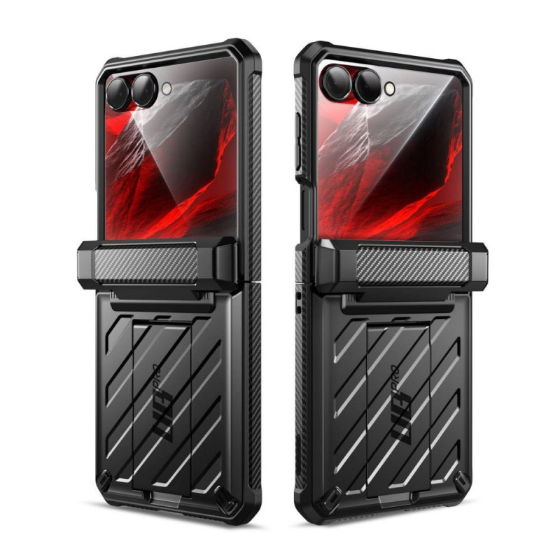 Supcase Unicorn Beetle Pro -suojakotelo Samsung Galaxy Z Flip 8 -puhelimelle, musta