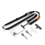 Tech-Protect C9S Rope Crossbody -puhelimen olkahihna, musta/oranssi