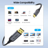 Tech-Protect UltraBoost USB-C - DisplayPort 1.4 -kaapeli, 8K 60Hz, 180 cm, musta