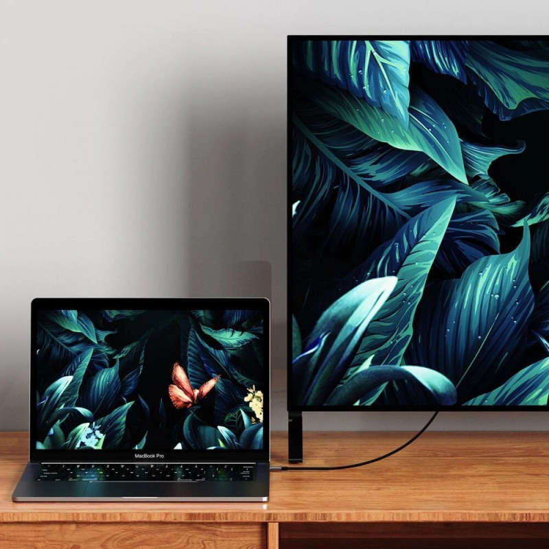 Tech-Protect UltraBoost USB-C - DisplayPort 1.4 -kaapeli, 8K 60Hz, 180 cm, musta