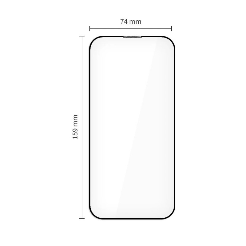 Tech-Protect Quick Set+ karkaistu lasi -näytönsuojus Apple iPhone 17 Pro Max -puhelimelle, musta (2 kpl)