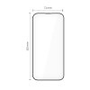 Tech-Protect Quick Set+ karkaistu lasi -näytönsuojus Apple iPhone Air -puhelimeen, musta (2 kpl)