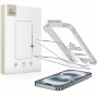 Tech-Protect Quick Set+ THP4498 karkaistu lasinen näytönsuoja Apple iPhone 17:lle, musta (2 kpl)