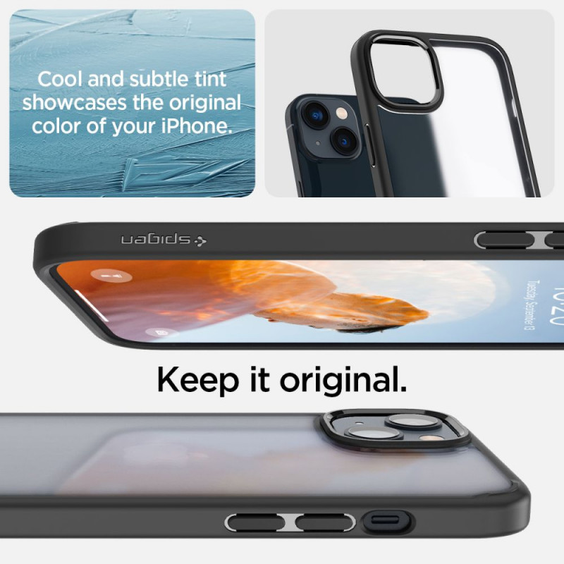 Spigen Ultra Hybrid Apple iPhone 14 Plus / 15 Plus -kuori, Frost Black
