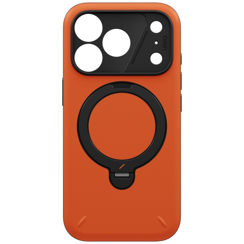 UNIQ Elix Case for Apple iPhone 18 Pro / 17 Pro, 360 Rotating Kickstand, oranssi