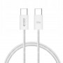 Tech-Protect Ultraboost Classic USB-C / USB-C PD -kaapeli, 60W, 3A, 100 cm, valkoinen