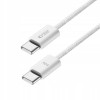 Tech-Protect Ultraboost Classic USB-C / USB-C PD -kaapeli, 60W, 3A, 100 cm, valkoinen