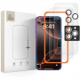 Tech-Protect Easy Set+ karkaistun lasin näytönsuojasarja Apple iPhone 16 Pro Max / 17 Pro Max -puhelimelle, kirkas (2+1 kpl)