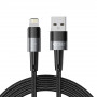 Tech-Protect UltraBoost USB-A/Lightning-kaapeli 12W 2.4A 200 cm, harmaa