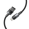 Tech-Protect UltraBoost USB-A/Lightning-kaapeli 12W 2.4A 200 cm, harmaa