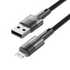 Tech-Protect UltraBoost USB-A/Lightning-kaapeli 12W 2.4A 200 cm, harmaa