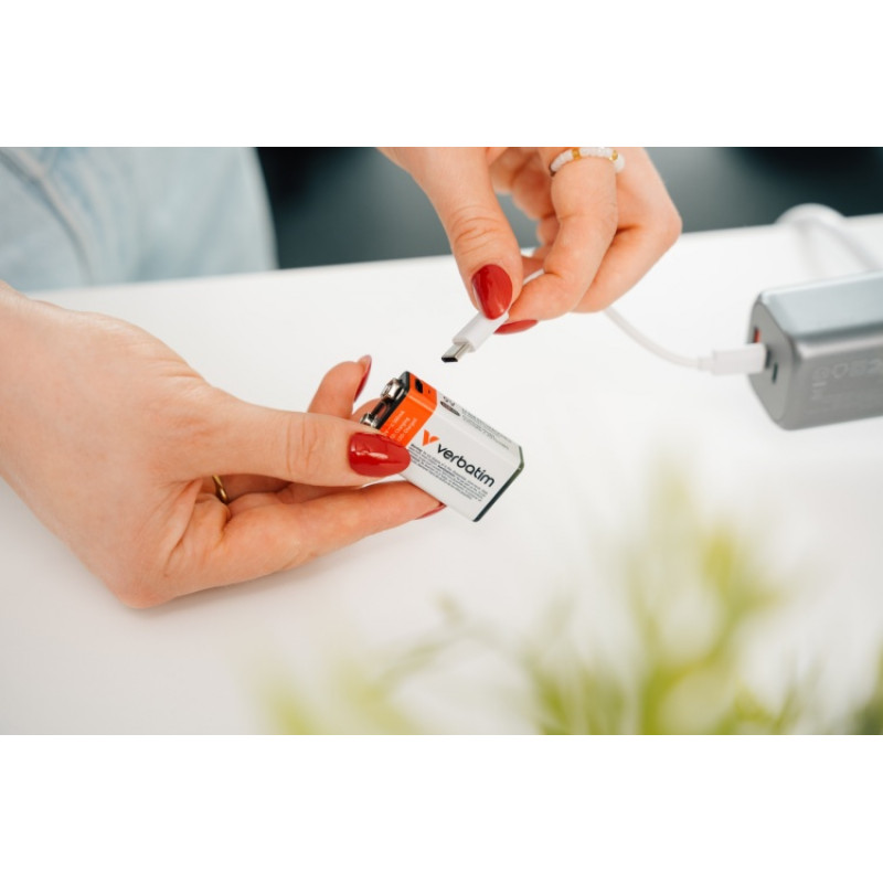 Verbatim 30251 USB-C ladattava akku Li-ion 9V 335 mAh (1 kpl)