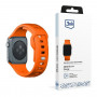 3mk Silikoninen kellonranneke Apple Watch 38/40/41 mm, oranssi