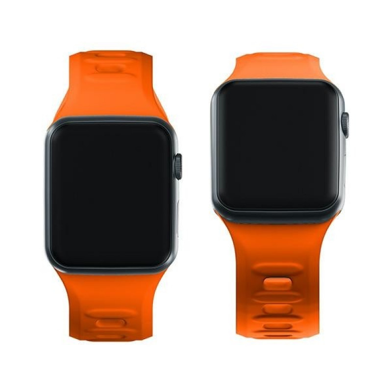 3mk Silikoninen kellonranneke Apple Watch 38/40/41 mm, oranssi