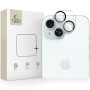 Tech-Protect Cam Fit+ -kameran linssin karkaistu lasi Apple iPhone 14 / 14 Plus / 15 / 15 Plus -puhelimelle, kirkas