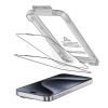Tech-Protect Quick Set+ karkaistu lasi Apple iPhone 15 Pro -puhelimeen (2 kpl), musta