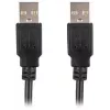 Lanberg USB-A M/M 2.0 -kaapeli 0,5 m, musta