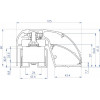 CDVI P300EVO sähkömagneettinen oviprofiililukko 400 mm, 300 kg, valvottu (52870)