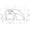 CDVI P300EVO sähkömagneettinen oviprofiililukko 400 mm, 300 kg, valvottu (52870)
