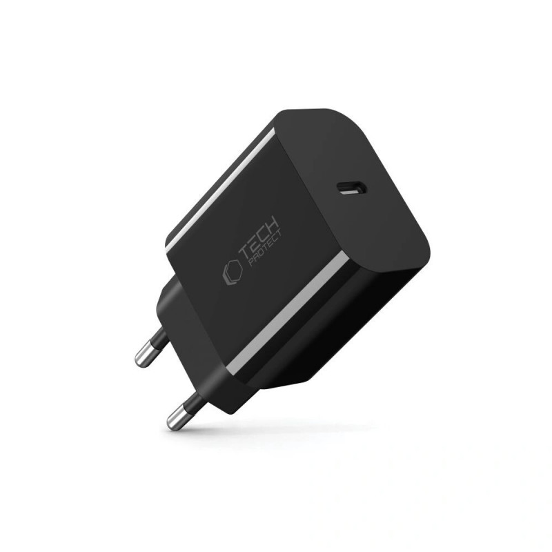 Tech-Protect NC20W USB-C-seinälaturi PD 20W, musta