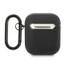 Mercedes-AMG AMA2SLWK Leather Big Logo -nahkakotelo Apple AirPods 1/2 -kuulokkeille, musta