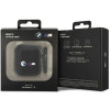BMW BMA2WMPUCA2 Carbon Double Metal Logo -suojakotelo Apple AirPods 1/2 -kuulokkeille, musta