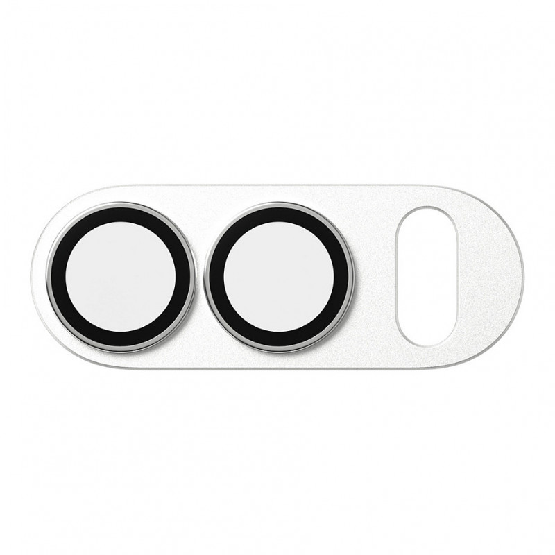 PanzerGlass Fender -kameransuojus iPhone Duo -puhelimelle, valkoinen