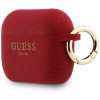 Guess silikoninen Glitter Ring -suojakotelo Apple AirPods Pro 3 -kuulokkeille, fuksia