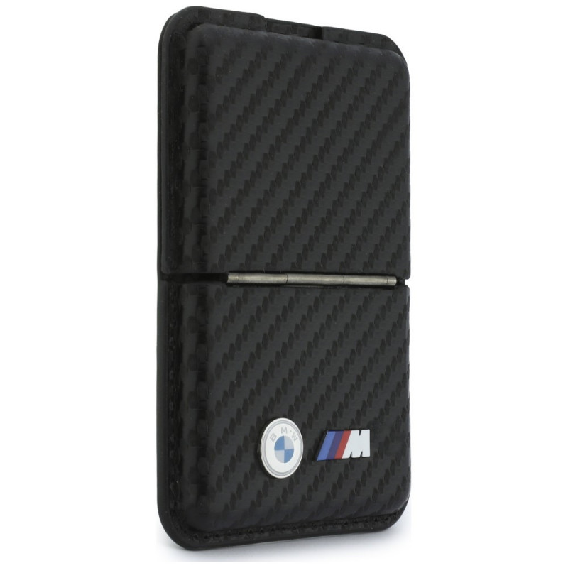 BMW M Carbon Metal Logos MagSafe -lompakko, musta