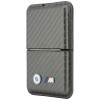 BMW M Carbon Metal Logos MagSafe -lompakko, antrasiitti