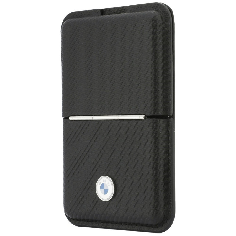 BMW Carbon Metal Logos MagSafe -lompakko, musta
