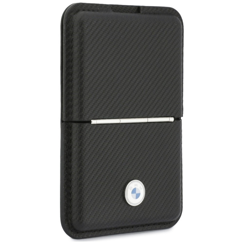 BMW Carbon Metal Logos MagSafe -lompakko, musta
