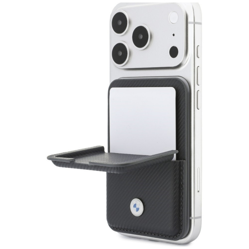 BMW Carbon Metal Logos MagSafe -lompakko, antrasiitti