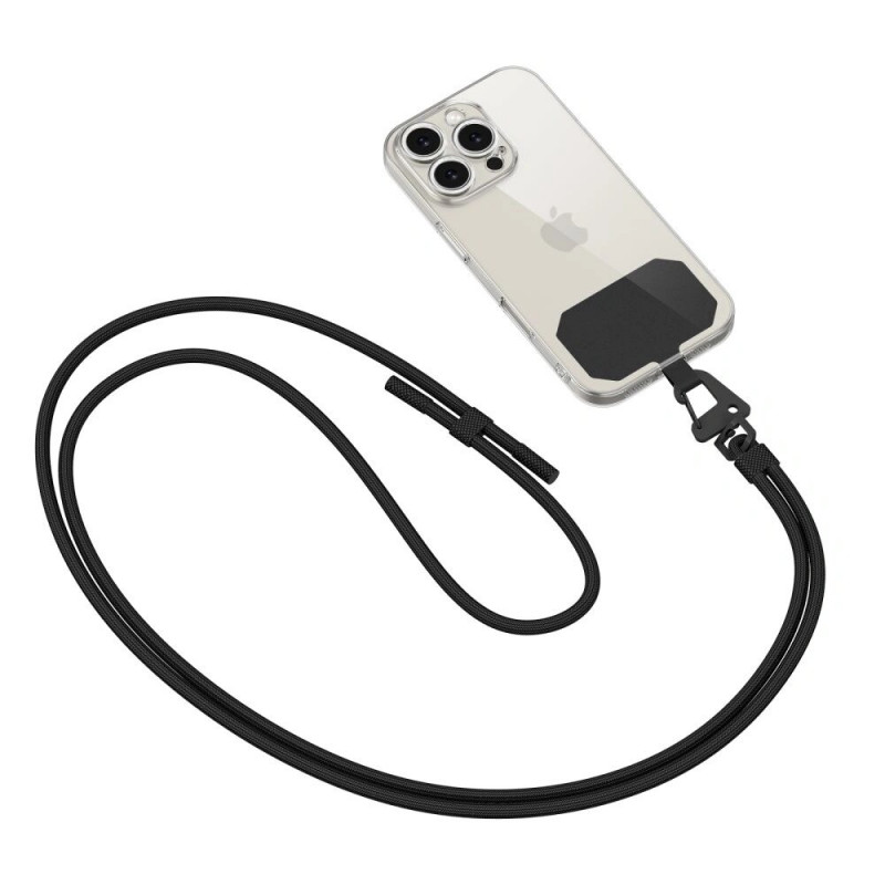Tech-Protect C5S Rope Crossbody Strap, musta