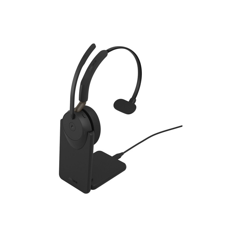 Jabra Evolve3 65 Mono -kuuloke LINK 390a MS ja latausteline, Bluetooth, on-ear