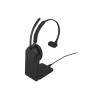 Jabra Evolve3 65 MS Mono -kuulokemikrofoni, Link 390c, latausteline, musta (36599-899-889)