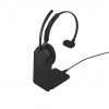 Jabra Evolve3 65 UC Mono -kuulokemikrofoni, Link 390c, latausteline, musta (36599-889-889)