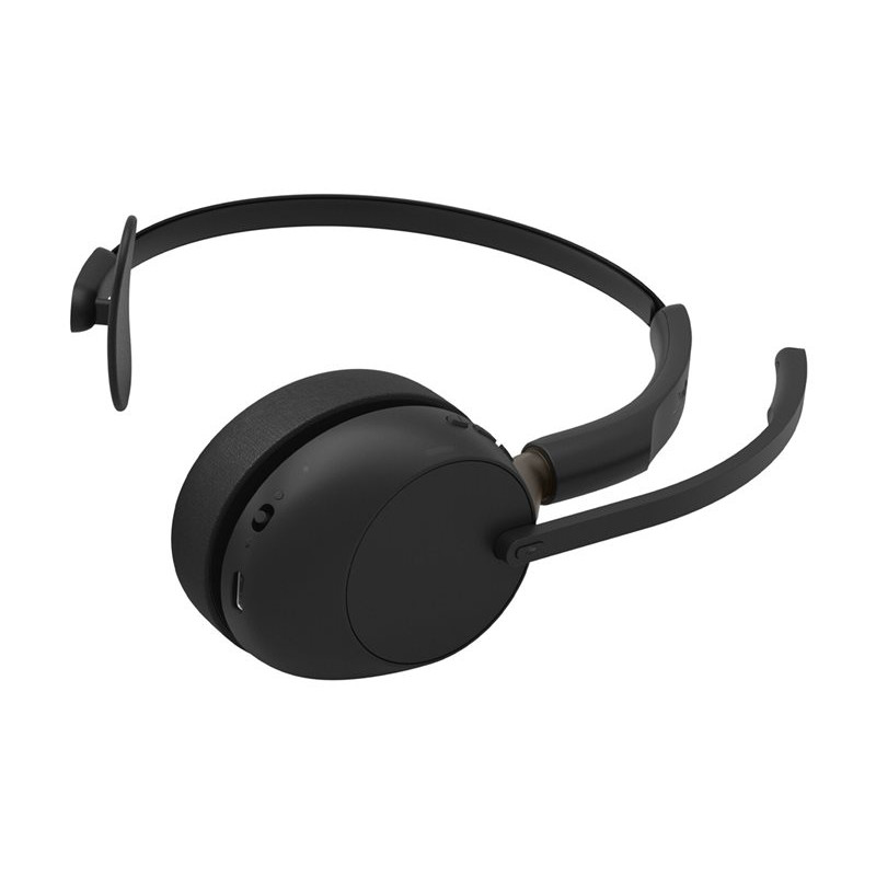 Jabra Evolve3 65 UC Mono -kuulokemikrofoni, Link 390c, latausteline, musta (36599-889-889)