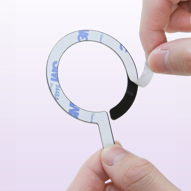 Tech-Protect MetalRing MagSafe -levyt, musta ja hopea (2 kpl)