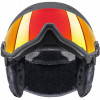 UVEX Wanted Visor -laskettelukypärä, 58-61 cm (L), musta