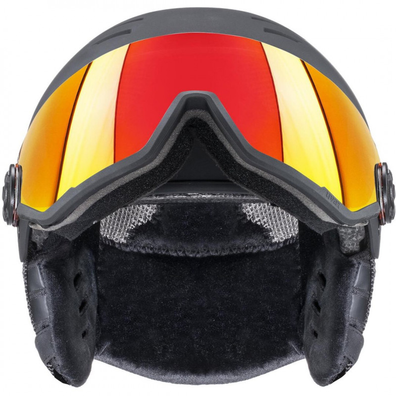 UVEX Wanted Visor -laskettelukypärä, 58-61 cm (L), musta