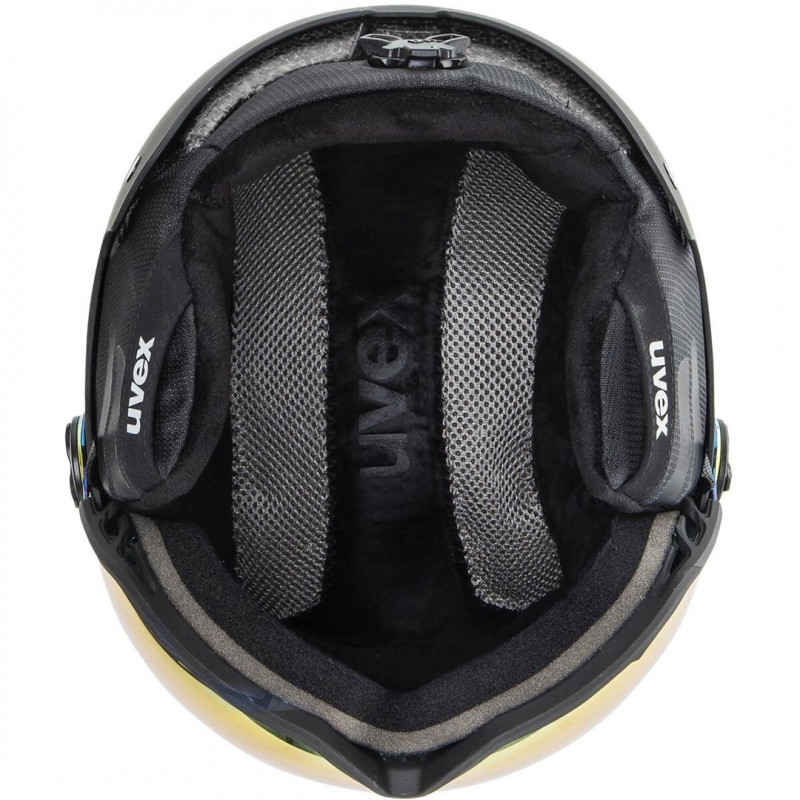 UVEX Wanted Visor -laskettelukypärä, 58-61 cm (L), musta